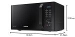 Samsung 800W Black Solo Microwave, 23L