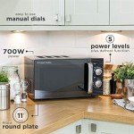 Russell Hobbs 17 Litre Black Manual Microwave