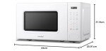 COMFEE' 20L 700W Digital Microwave Oven - White