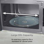 Tower 800W Manual Microwave with Mirror Door