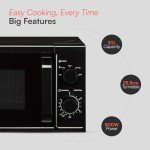 Cookology 800W Freestanding Black Microwave Oven