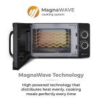 Tower 800W Manual Microwave with Mirror Door