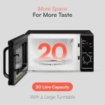 Cookology 800W Freestanding Black Microwave Oven