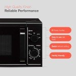 Cookology 800W Freestanding Black Microwave Oven