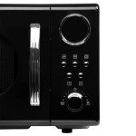20L Black Retro Microwave with Digital Timer