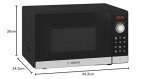Bosch Serie 2 Freestanding Microwave - Stainless Steel