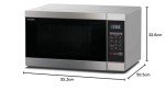 Sharp 1000W 42L Combination Microwave, Black Stainless Steel