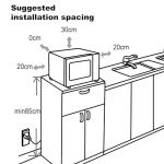 SMETA 1100W Microwave Combination Oven with Grill