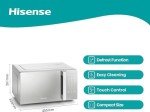 Hisense 20L Digital Solo Microwave Oven with Grill