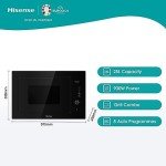 Hisense 25L Microwave with Grill - Black