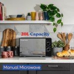 Russell Hobbs 20L 800W Solo Microwave - Black