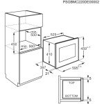 Zanussi Built-in Microwave 25L with XL Turntable