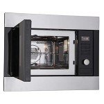 Black Built-in Combi Microwave with Stainless Steel Trim
