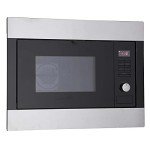 Black Built-in Combi Microwave with Stainless Steel Trim