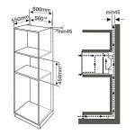 Black Built-in Combi Microwave with Stainless Steel Trim