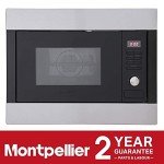Black Built-in Combi Microwave with Stainless Steel Trim
