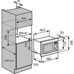 Baumatic BMIS3820 Stainless Steel Built-In Microwave