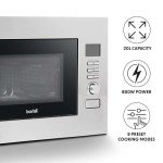 Baridi 20L Stainless Steel Microwave Oven - 800W