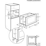 AEG Built-in Microwave with Auto Defrost, 17L