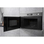Hotpoint 22L 750W Built-in Grill Microwave - Stainless Steel