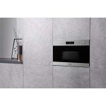 Hotpoint 22L 750W Built-in Grill Microwave - Stainless Steel