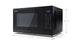 SHARP 25L 900W Digital Microwave - Black