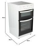 Haden 50cm Electric Cooker with Ceramic Cooktop