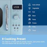 COMFEE' Retro 800W Microwave Oven - Mint Green