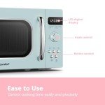 COMFEE' Retro 800W Microwave Oven - Mint Green