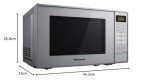 Panasonic 800W Compact Solo Microwave Oven, Silver