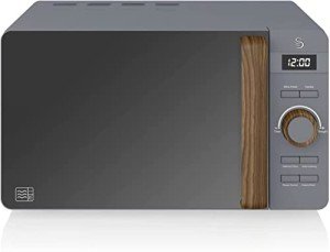 Swan Nordic LED Digital Microwave, 20L, 800W