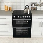 Hisense 60 cm Ceramic Hob Electric Cooker Black