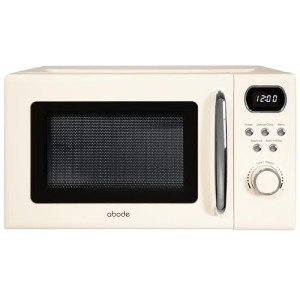 Abode Retro Cream 20L Microwave with Auto Cook