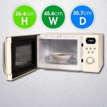 Abode Retro Cream 20L Microwave with Auto Cook