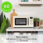 Abode Retro Cream 20L Microwave with Auto Cook