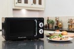 Russell Hobbs 17L Retro Manual Microwave - Black