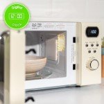Abode Retro Cream 20L Microwave with Auto Cook