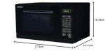 Sharp 20L Solo Microwave with Touch Control, Black