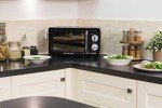 Russell Hobbs 17L Retro Manual Microwave - Black