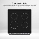 Hisense 60 cm Ceramic Hob Electric Cooker Black