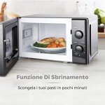 Tower Multi-Function Black Microwave Oven 20L, 700W