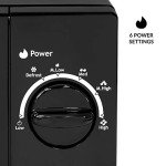 Quest Classic Dial Microwave - 20L, 700W, Black