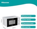Hisense 20L Solo Microwave Oven - White