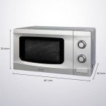 Abode 20L Silver Manual Microwave with Timer