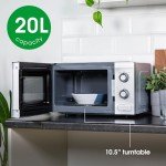 Abode 20L Silver Manual Microwave with Timer
