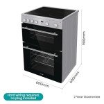 Hisense 60cm Electric Cooker with Ceramic Hob