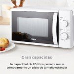 Tower 20L 700W Manual Microwave Oven, White