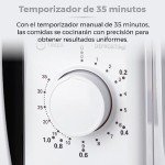 Tower 20L 700W Manual Microwave Oven, White