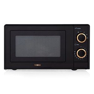 Tower 17L Manual Microwave, 700W - Black/Rose Gold