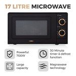 Tower 17L Manual Microwave, 700W - Black/Rose Gold